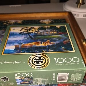 Buffalo David Bitton Lakeside Retreat Puzzle - Green and Blue